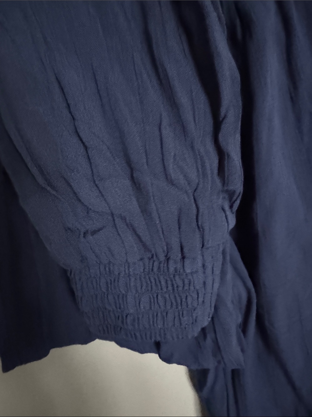 Prana Navy Strapless Smocked Jumpsuit - Picture 7 of 10
